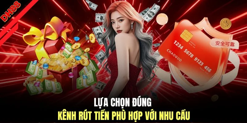 Lựa chọn đúng kênh rút tiền phù hợp với nhu cầu